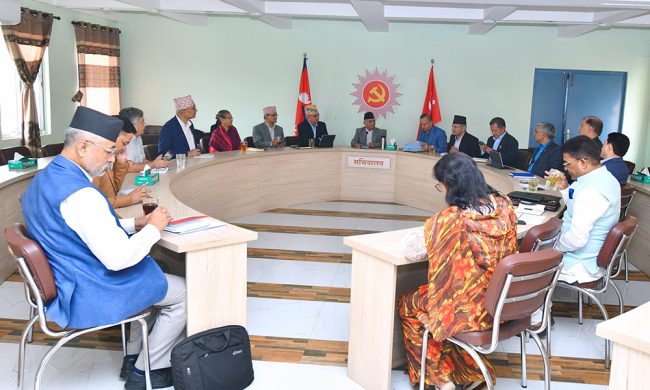 एमाले सचिवालय बैठक : सबै प्रदेशको अधिवेशन मिति तोकियो