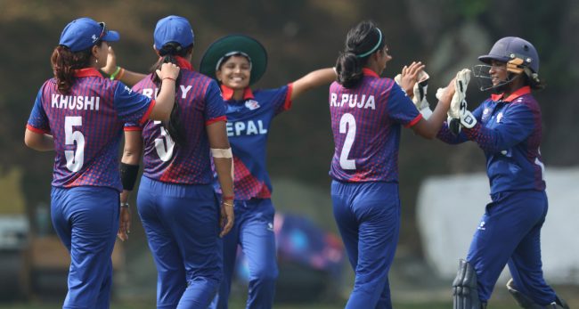 नेपाली महिला क्रिकेट टोली युएईसँग प्रतिस्पर्धामा उत्रँदै