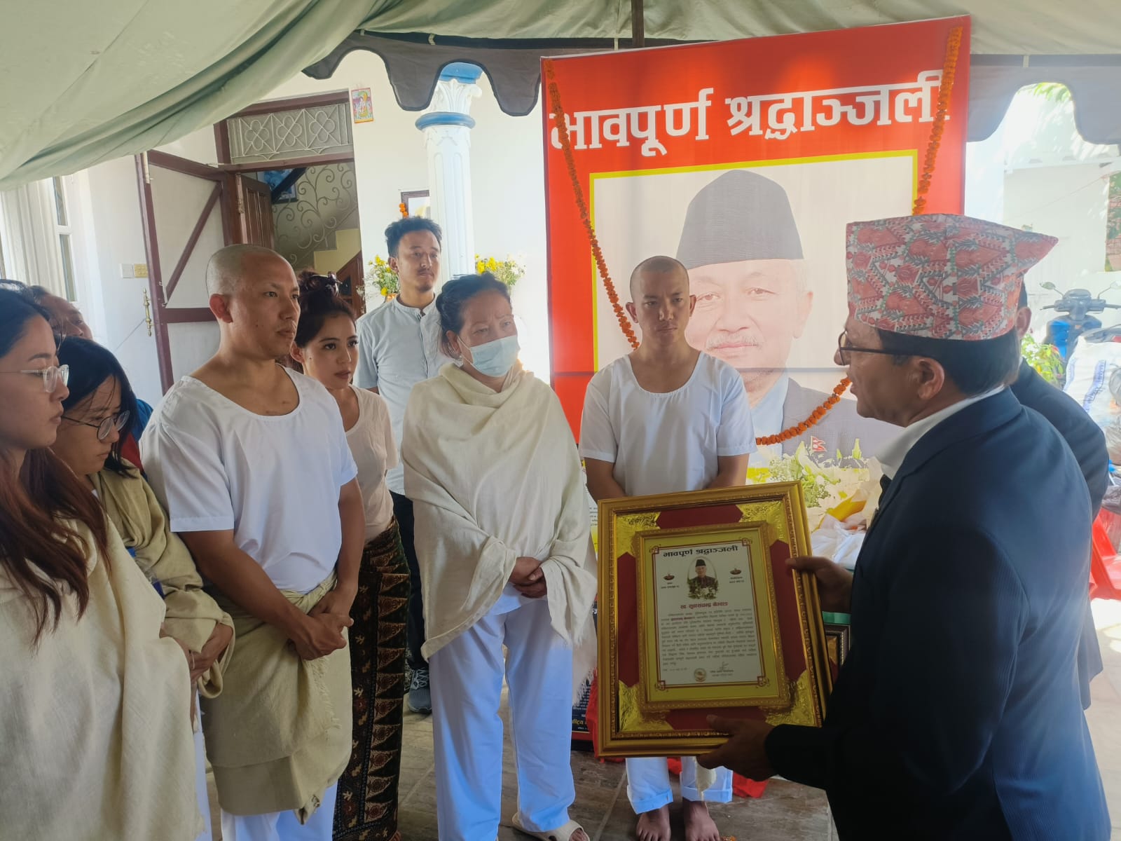 समवेदना दिन अध्यक्ष तिमिल्सिना नेम्वाङ निवासमा