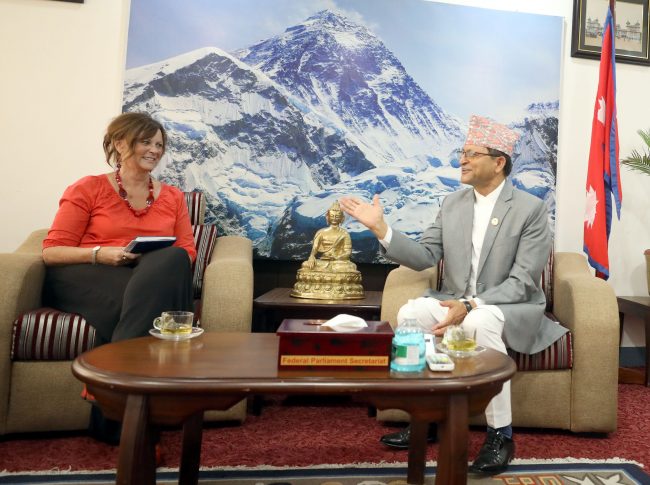 अध्यक्ष तिमिल्सिनासँग अष्ट्रेलियाका राजदूतको शिष्टाचार भेट