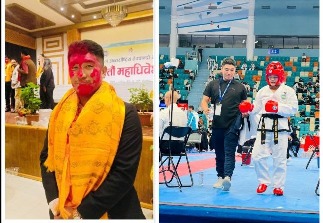 नेपाल इन्टरनेशनल तेक्वान्दोको कोषाध्यक्षमा रोल्पाका बिक्रम बाठा निर्वाचित