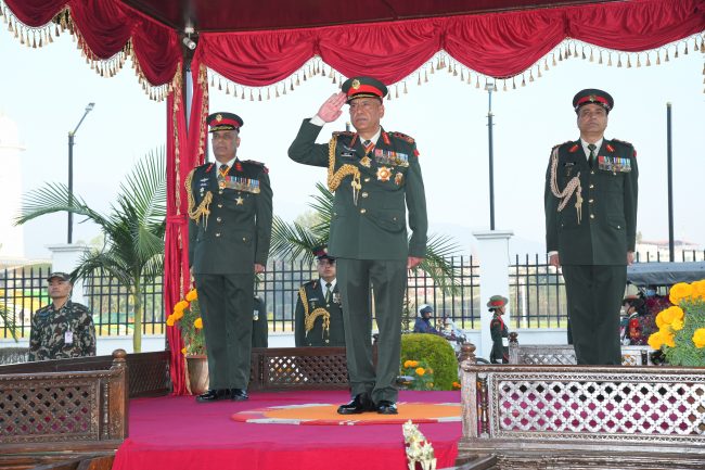 प्रधानसेनापति शर्मा चीन प्रस्थान