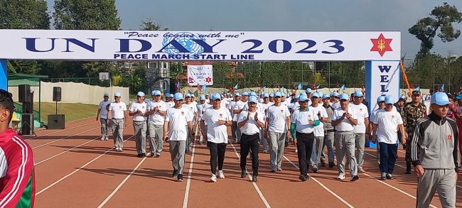 संयुक्त राष्ट्रसंघ स्थापना दिवसमा शान्ति पदयात्रा