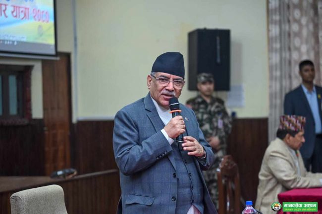 चाडपर्वमा सडकमा कोही पनि बस्नुपर्दैन भन्ने सुन्दा सन्तोष मिलेको छ : प्रधानमन्त्री