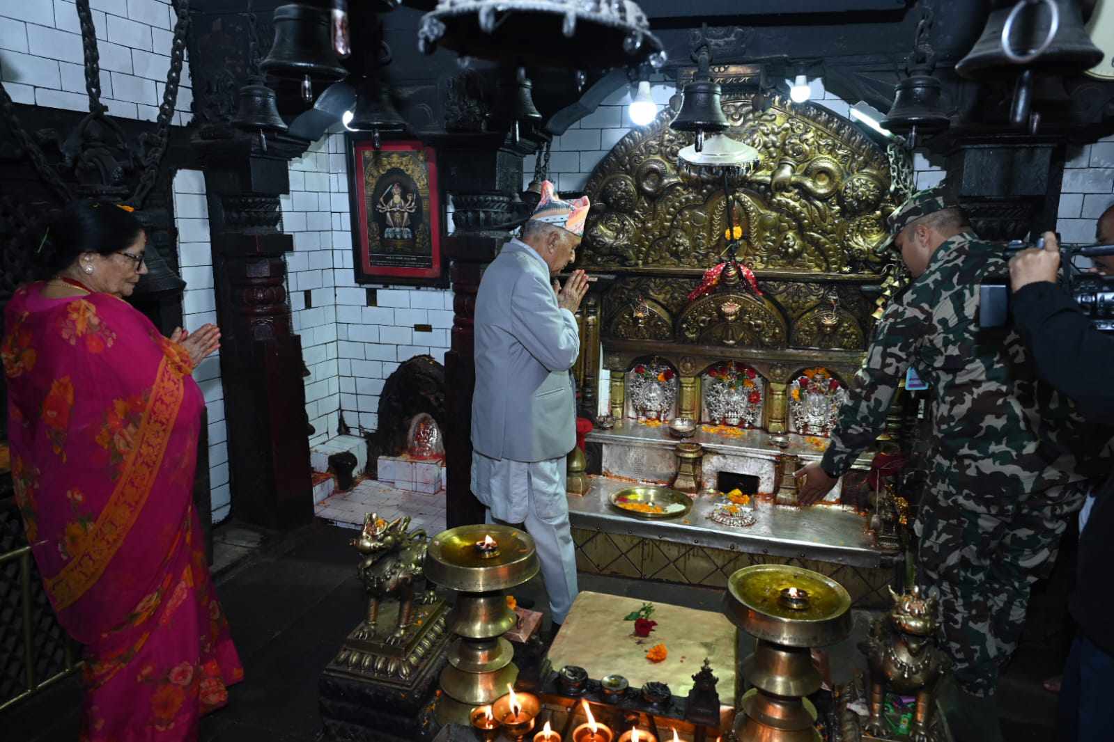 राष्ट्रपति पौडेलद्वारा विभिन्न शक्तिपिठको दर्शन (तस्बीरसहित)