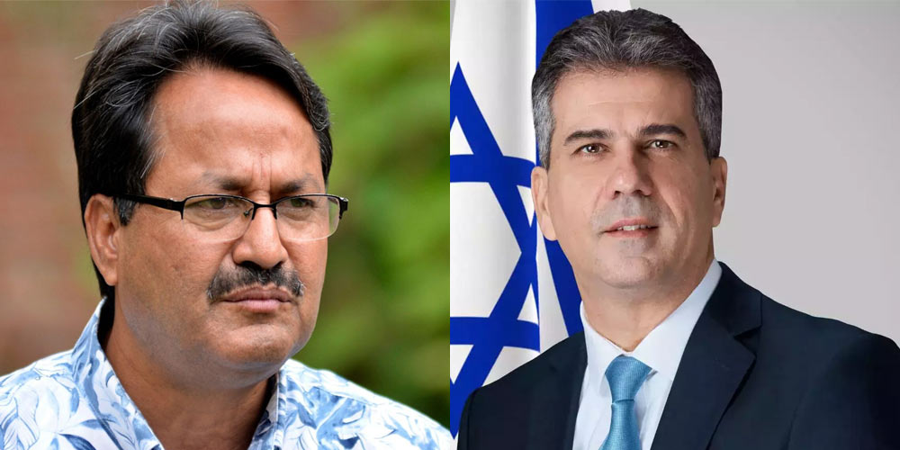 परराष्ट्रमन्त्री साउद र इजरायलका विदेशमन्त्रीबीच टेलिफोन वार्ता