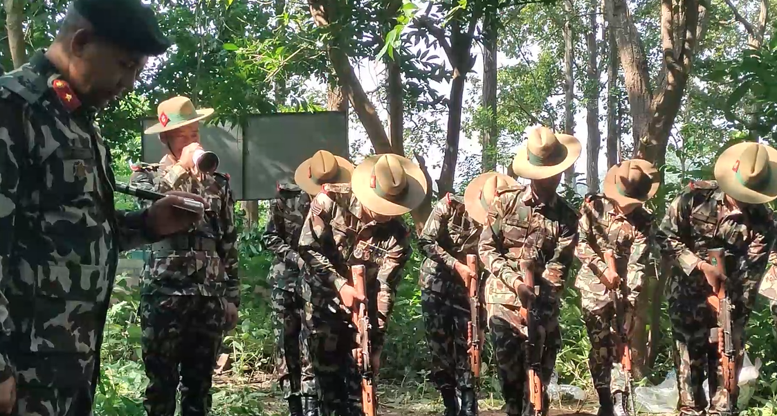 कंगोमा मृत्यु भएका सैनिकको  उदयपुरमा अन्त्यष्टि