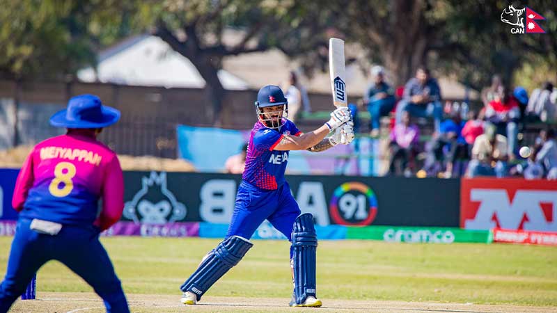 यूएईविरुद्ध नेपालको ५ विकेटको जित