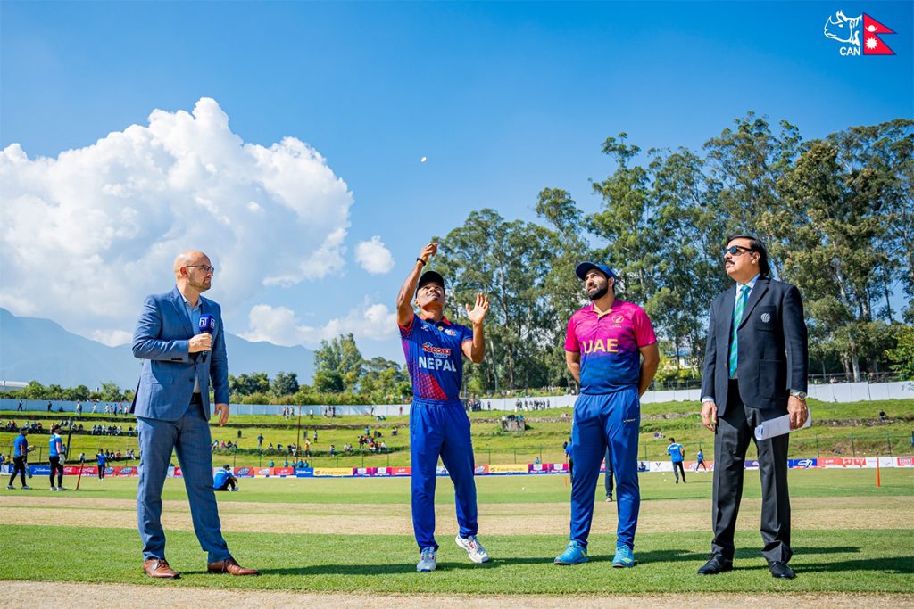 टी ट्वाटी क्रिकेट : नेपालले टस हारेर पहिले ब्याटिङ गर्दै