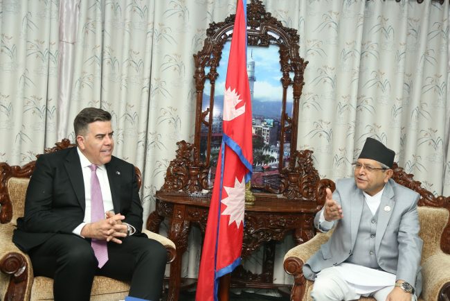 सभामुख घिमिरे र अष्ट्रेलियाका सभामुख डिकबीच भेटवार्ता