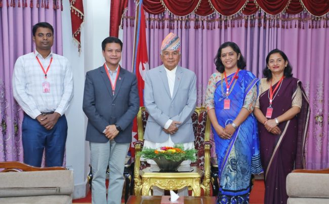 राष्ट्रपतिसँग विवेकशील साझा पार्टीको भेटवार्ता