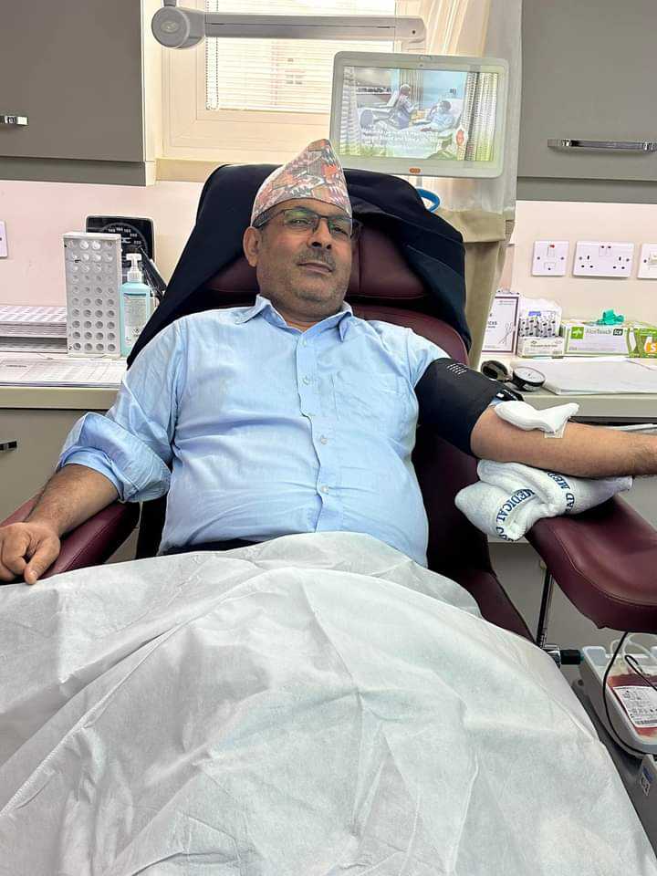 नेपाली राजदूतावास कतारमा पहिलो पटक रक्तदान कार्यक्रम