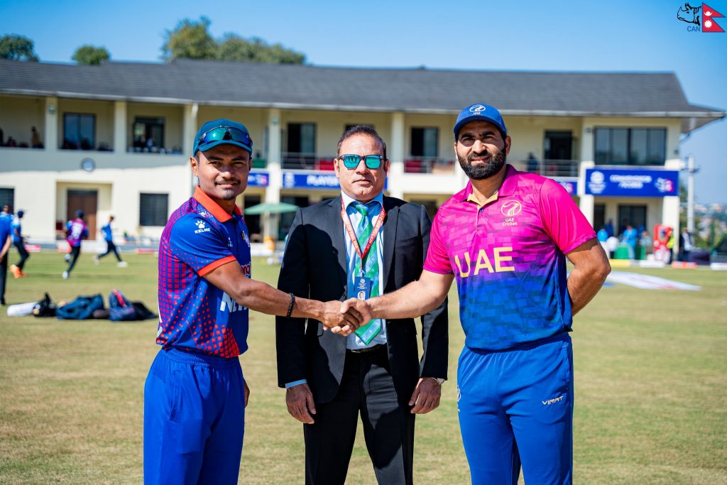 विश्वकप छनोट : नेपालले टस हारेर बलिङ गर्दै