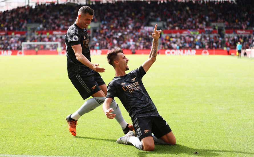 ब्रेन्टफोर्डलाई हराउँदै आर्सनल शिर्ष स्थानमा उक्लियो