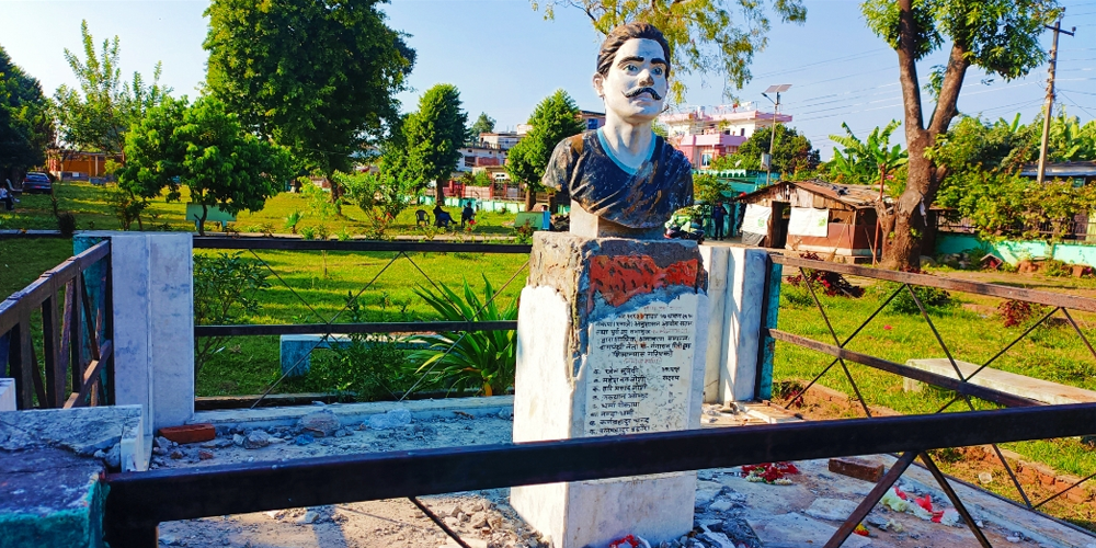 सहिद भीमदत्तको सालिक तोडफोड गर्ने अठार पक्राउ