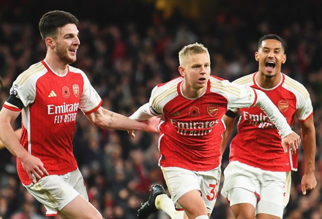 बर्नलीमाथि आर्सनल ३-१ ले विजयी