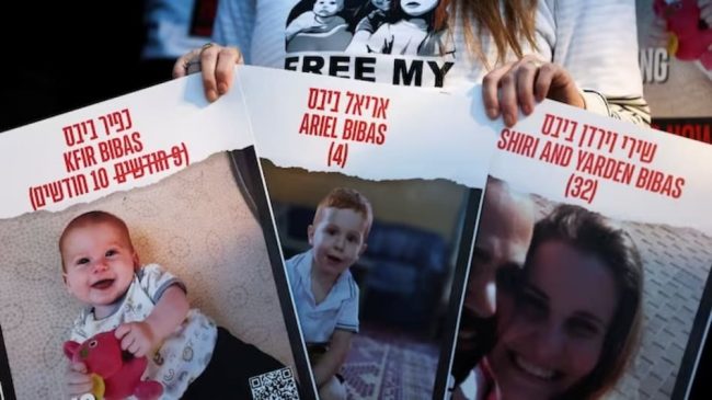 गाजामा बन्धक इजरायली परिवारको १० महिनाको बच्चाको इजरायली आक्रमणमा मृत्यु