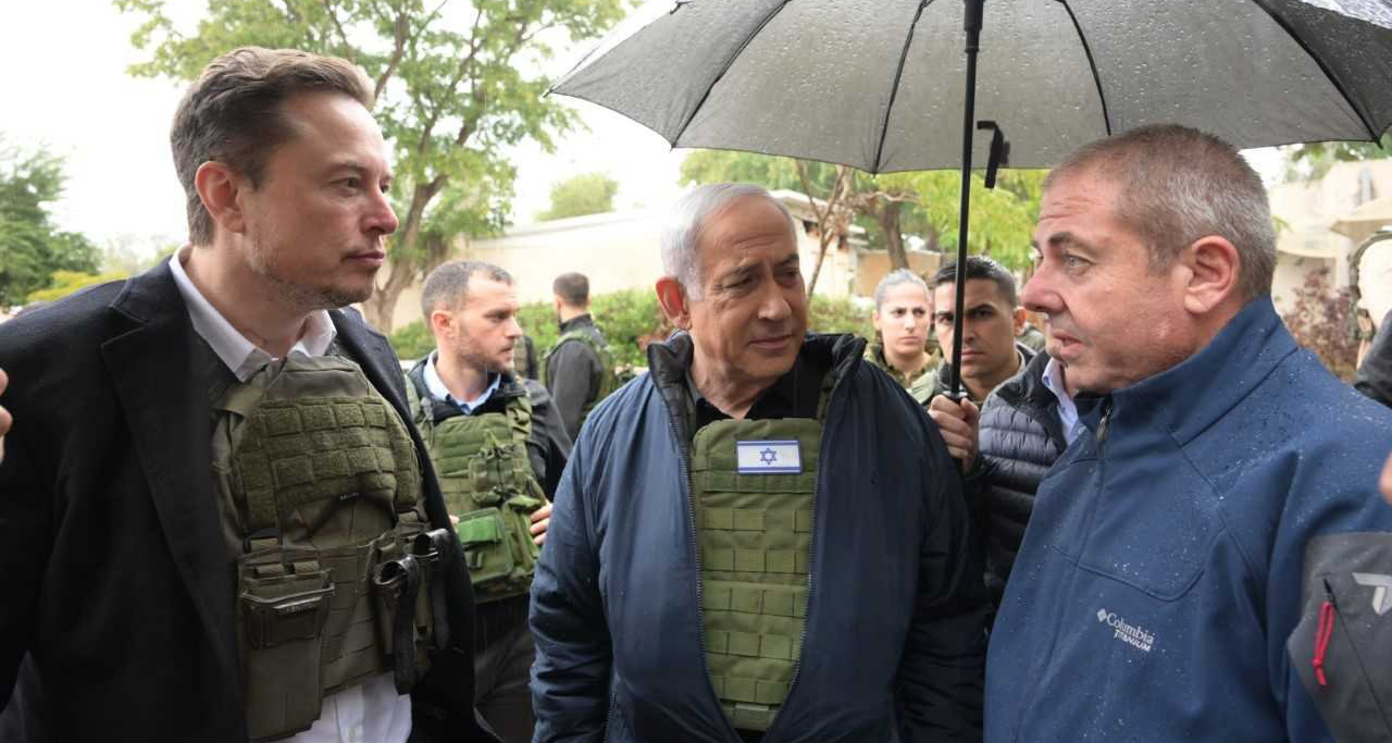 एलन मस्क इजरायल पुगे, नेतान्याहुसँग हमासले आक्रमण गरेको स्थलको भ्रमण गरे