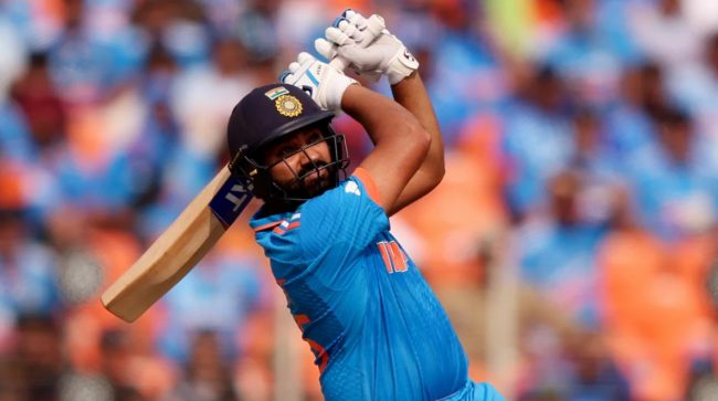 उपाधि हारे पनि रोहित शर्माले एउटै विश्वकपमा सर्वाधिक रन बनाउने कप्तानको किर्तिमान बनाए