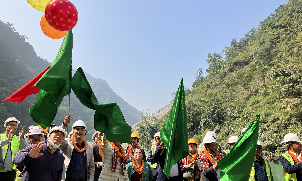 तनहुँ जलविद्युत् आयोजनाको मुख्य बाँध निर्माणका लागि सेती नदी फर्काइयो