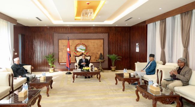 शीर्ष नेताबीच संक्रमणकालीन न्यायलाई टुंगाे लगाउने विषयमा छलफल