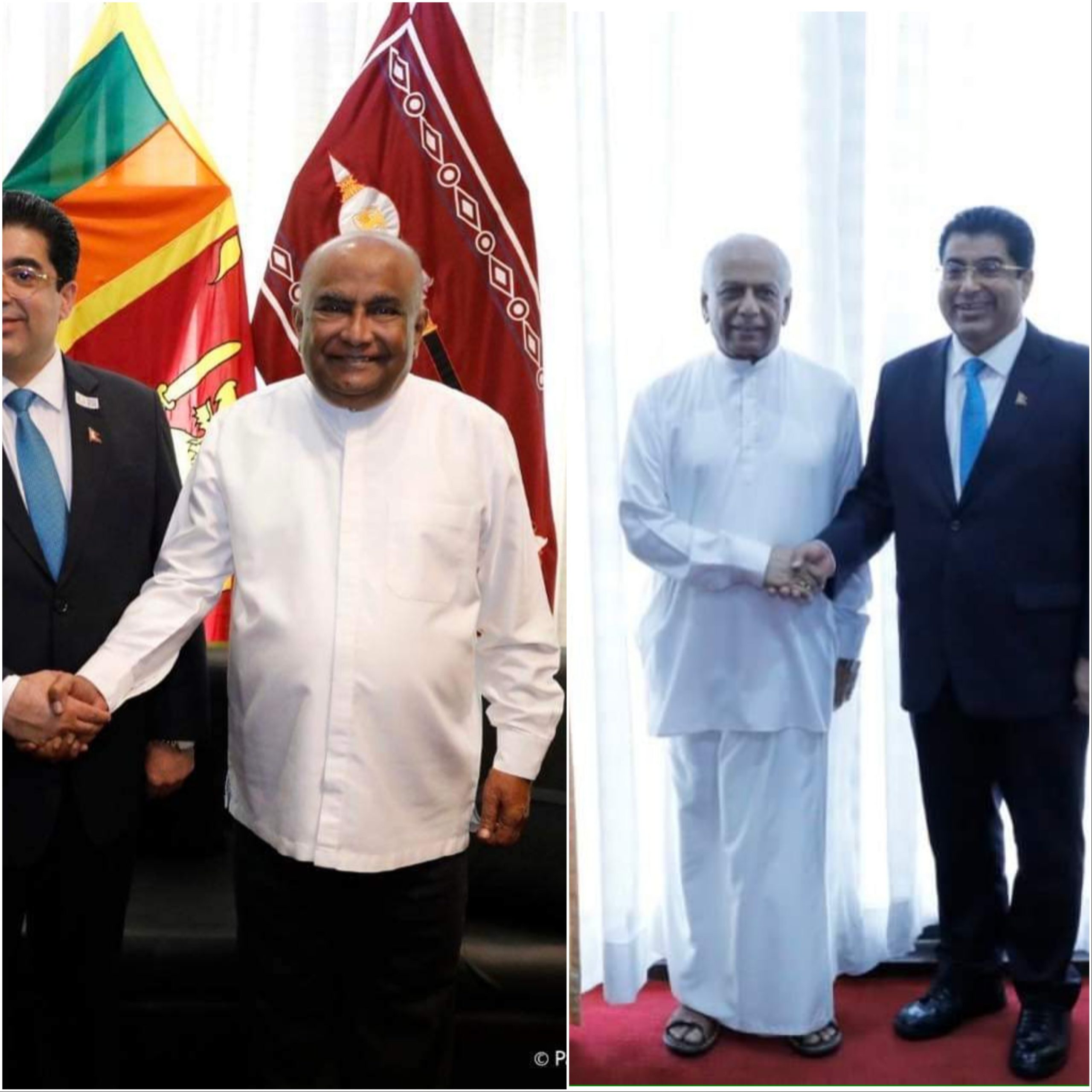 सांसद एकनाथ ढकालद्वारा श्रीलंकाका प्रधानमन्त्री र सभामुखसँग भेटवार्ता