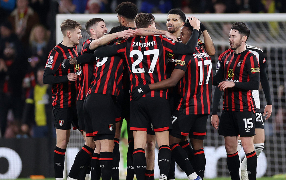 फुलह्याममाथि बोर्नमाउथ ३-० ले विजयी