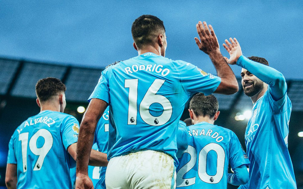 म्यानचेस्टर सिटीको जितमा रोड्रीगो र अल्भारेजको गोल