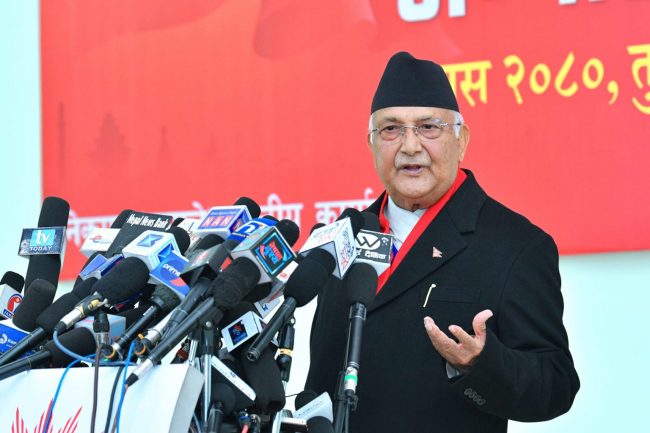 झुलाघाट–चिवाभञ्ज्याङ यात्राले गलत भाष्यलाई चिर्न र नयाँ स्थापित गर्न सफल भयो : ओली