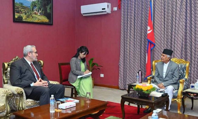 राष्ट्रपतिसँग विश्व बैंकका देशीय निर्देशकको भेट