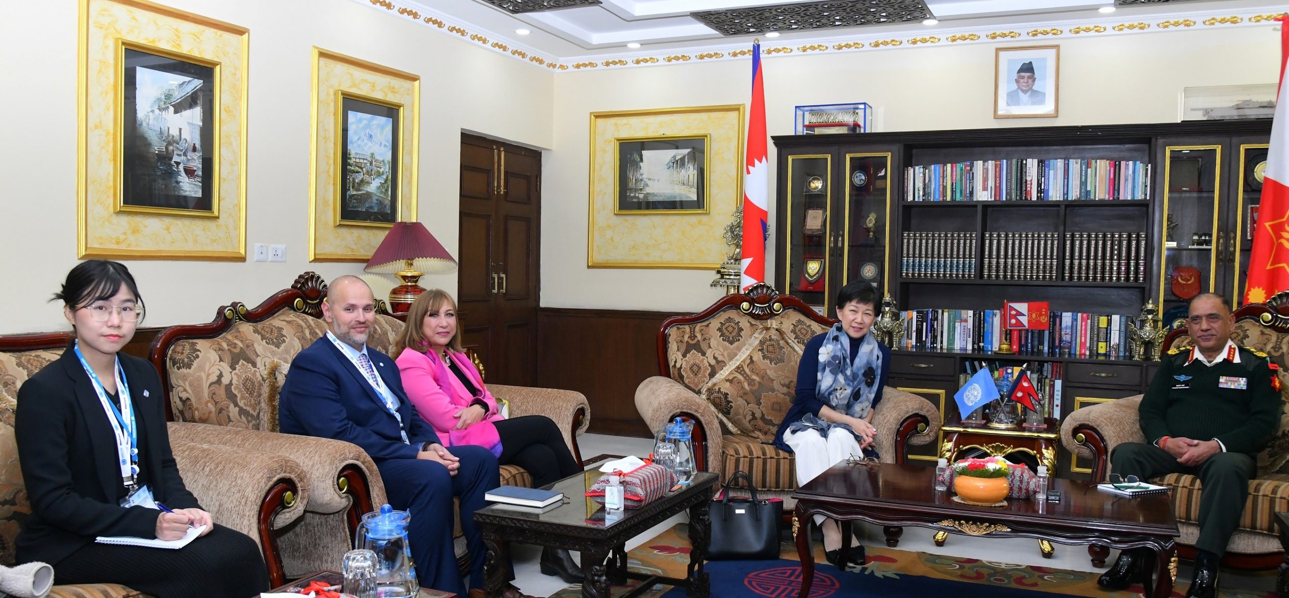 प्रधानसेनापति र संयुक्त राष्ट्रसङ्घ उपमहासचिवबीच भेटवार्ता