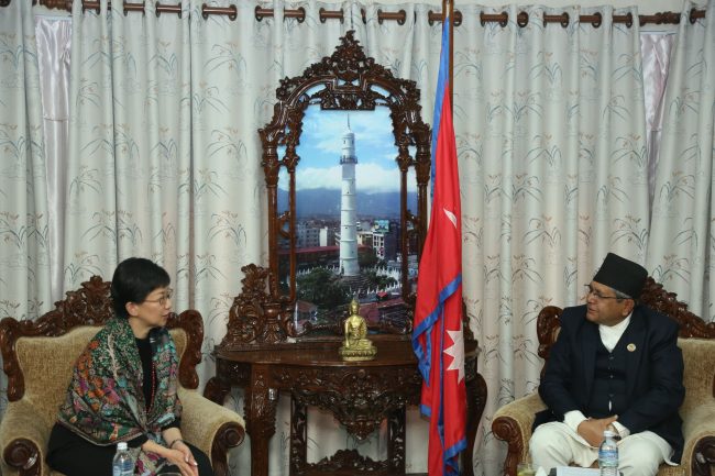 सभामुखसँग संयुक्त राष्ट्रसंघका उपमहासचिव नाकामित्सुकाे भेट