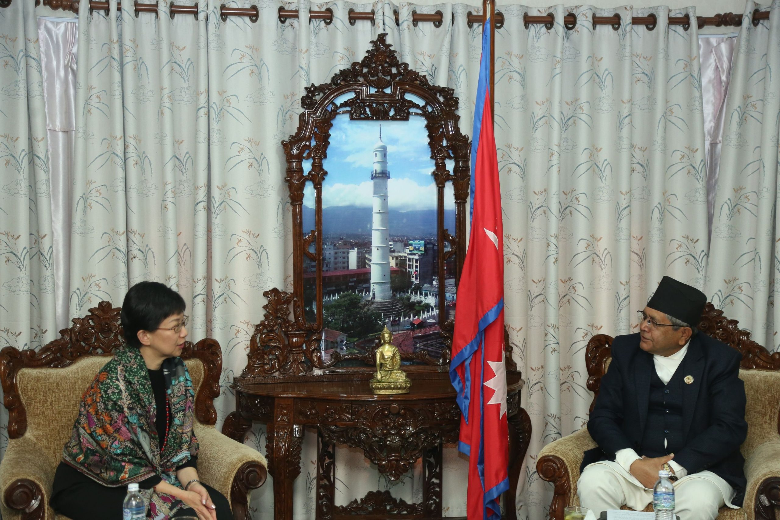 सभामुखसँग संयुक्त राष्ट्रसंघका उपमहासचिव नाकामित्सुकाे भेट