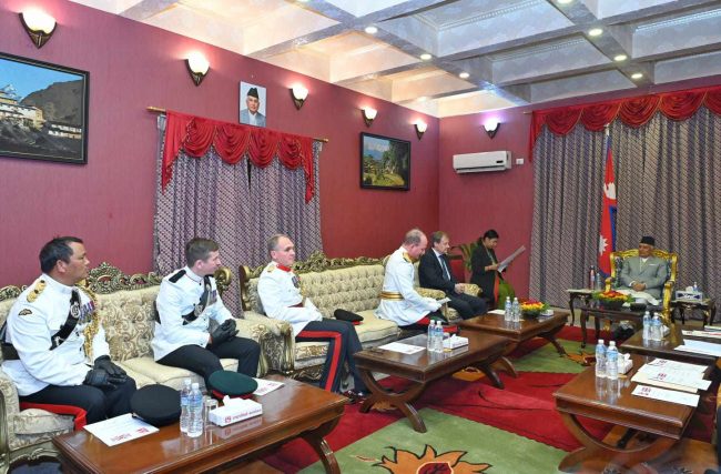 राष्ट्रपति पौडेलसमक्ष संयुक्त गोर्खा विग्रेडको बार्षिक प्रतिवेदन प्रस्तुत
