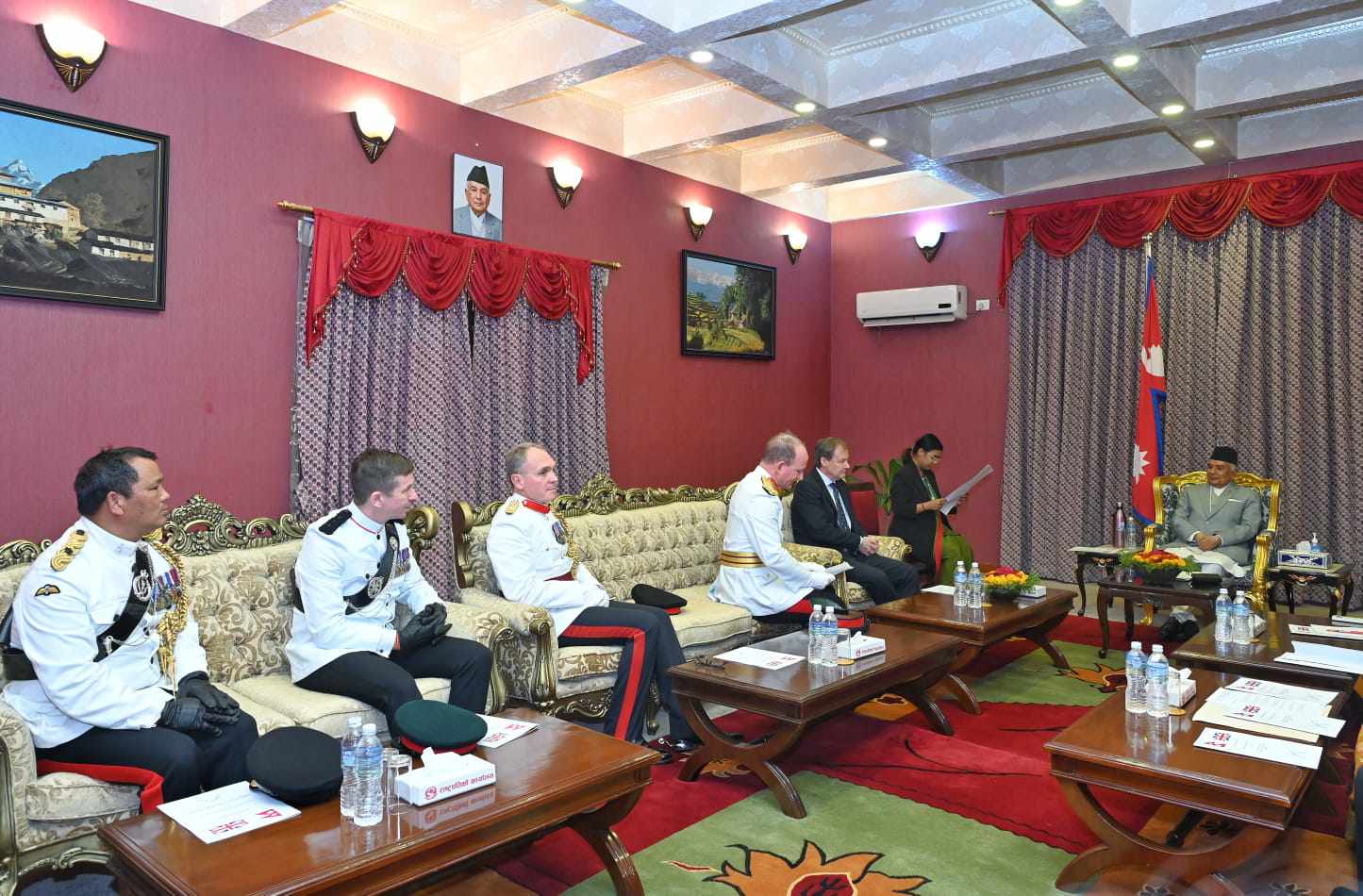 राष्ट्रपति पौडेलसमक्ष संयुक्त गोर्खा विग्रेडको बार्षिक प्रतिवेदन प्रस्तुत