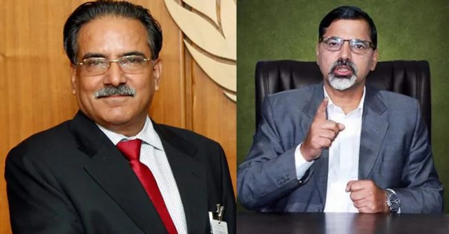 प्रचण्डलाई जनार्दनले भने- तपाईं चुनिएर अध्यक्ष बन्नुपर्‍यो