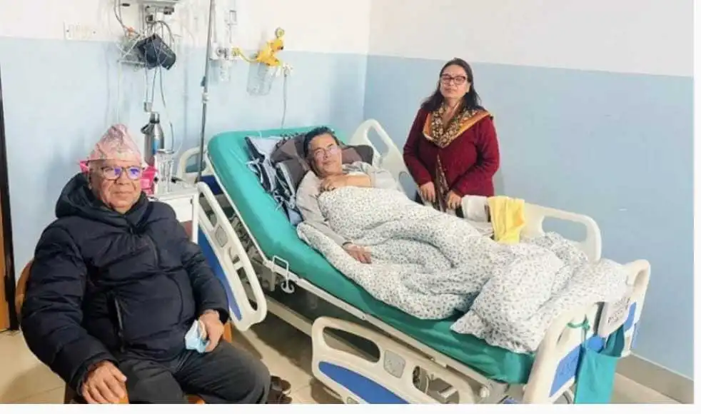 एकीकृत समाजवादीका उपाध्यक्ष राजेन्द्रप्रसाद पाण्डे अस्पताल भर्ना