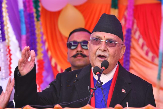 देश बनाउने एमालेलाई छेक्न गठबन्धन नामको ग्रहण लाग्यो : ओली