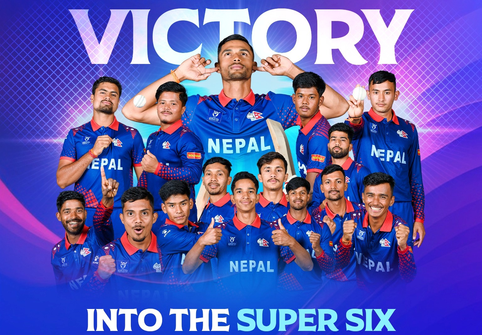 अफगानिस्तानलाई हराउँदै नेपाल विश्वकपको ‘सुपर सिक्स’ मा 