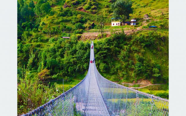 बागलुङमा दुई वर्षमा बने ४१ झोलुंगे पुल