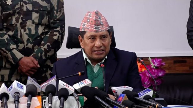 राज्यलाई लुट्ने  जो सुकै भएपनि सरकारले छोड्दैन : गृहमन्त्री श्रेष्ठ