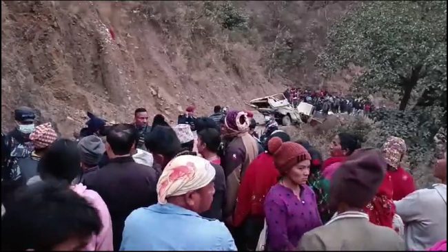पाल्पा जीप दुर्घटना : मृतक १० जनाकोे सनाखत