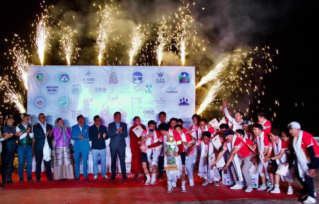 खुम्जुङ युवा क्लबले हात पार्‍याे ‘खुम्बु ल्होसार कप’ १४ औँ संस्करणको उपाधि