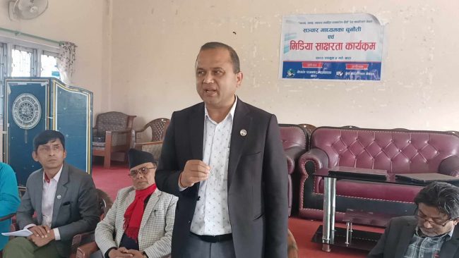 पत्रकारले मर्यादित तथा उत्तरदायी भएर कलम चलाऔं : अध्यक्ष बस्नेत