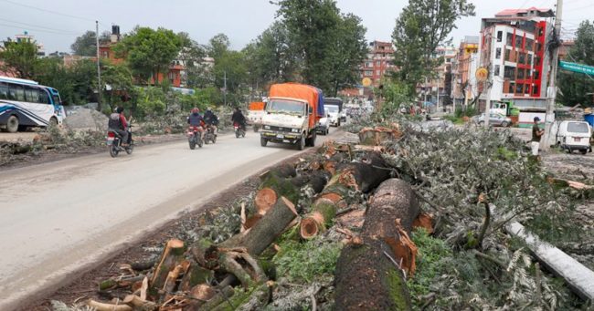 सूर्यविनायक–धुलिखेल सडक विस्तार सुस्त: डेढ वर्षमा २५ प्रतिशत प्रगति
