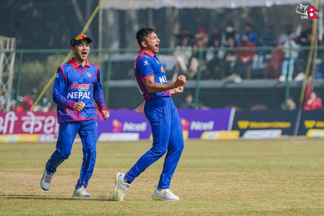 क्यानडाले नेपाललाई दियो २८६ रनको लक्ष्य