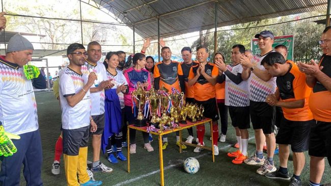 कृषि विकास बैंकको वार्षिकोत्सबको उपलक्ष्यमा फुटसल खेल सञ्चालन