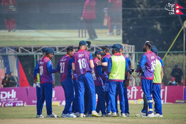 क्यानडाले नेपाललाई दियो २३३ रनको लक्ष्य