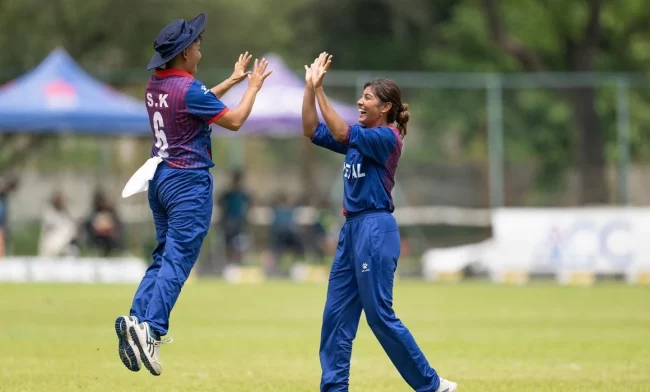 एसिसी वुमन्स प्रिमियर कप : हङकङविरुद्धको खेलमा नेपाल विजयी