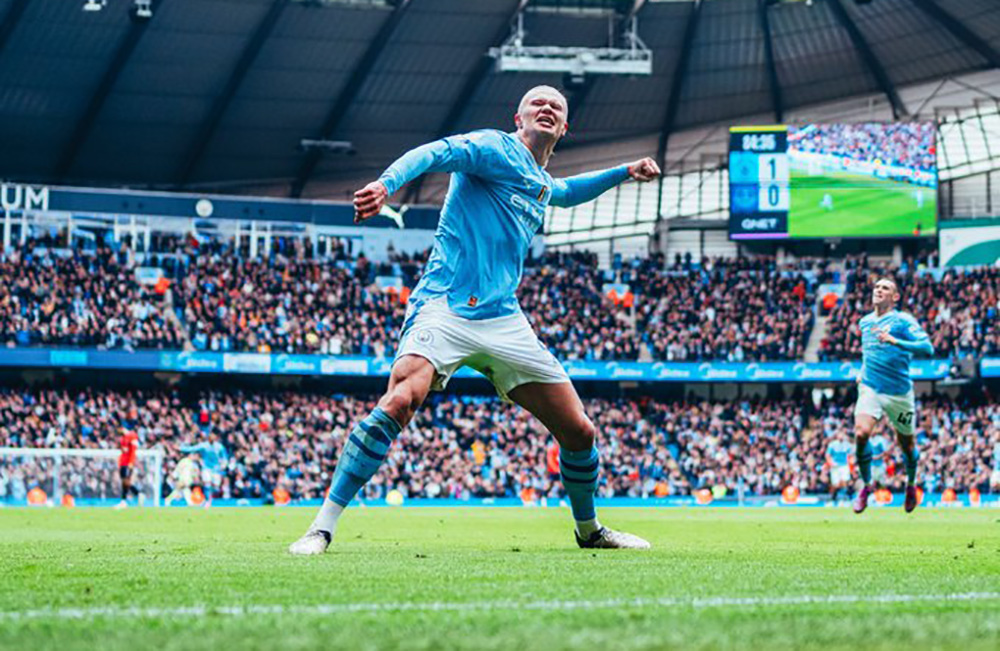 हालाण्डको दुई गोलमा म्यानचेस्टर सिटी विजयी, शिर्ष स्थानमा उक्लियो